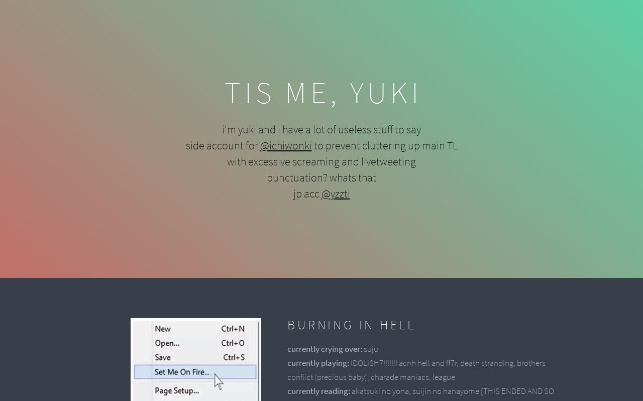Carrd profile picture for @yolk